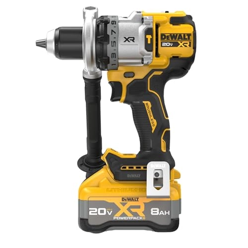 20V MAX XR 1/2 Inch Cordless Hammer Drill - 8 Ampere-hour