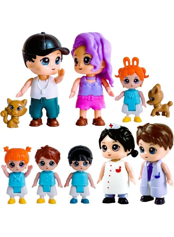 FUNERICA Dollhouse People Figures Playset