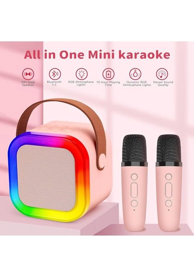 Portable Karaoke Machine - 2 wireless microphones