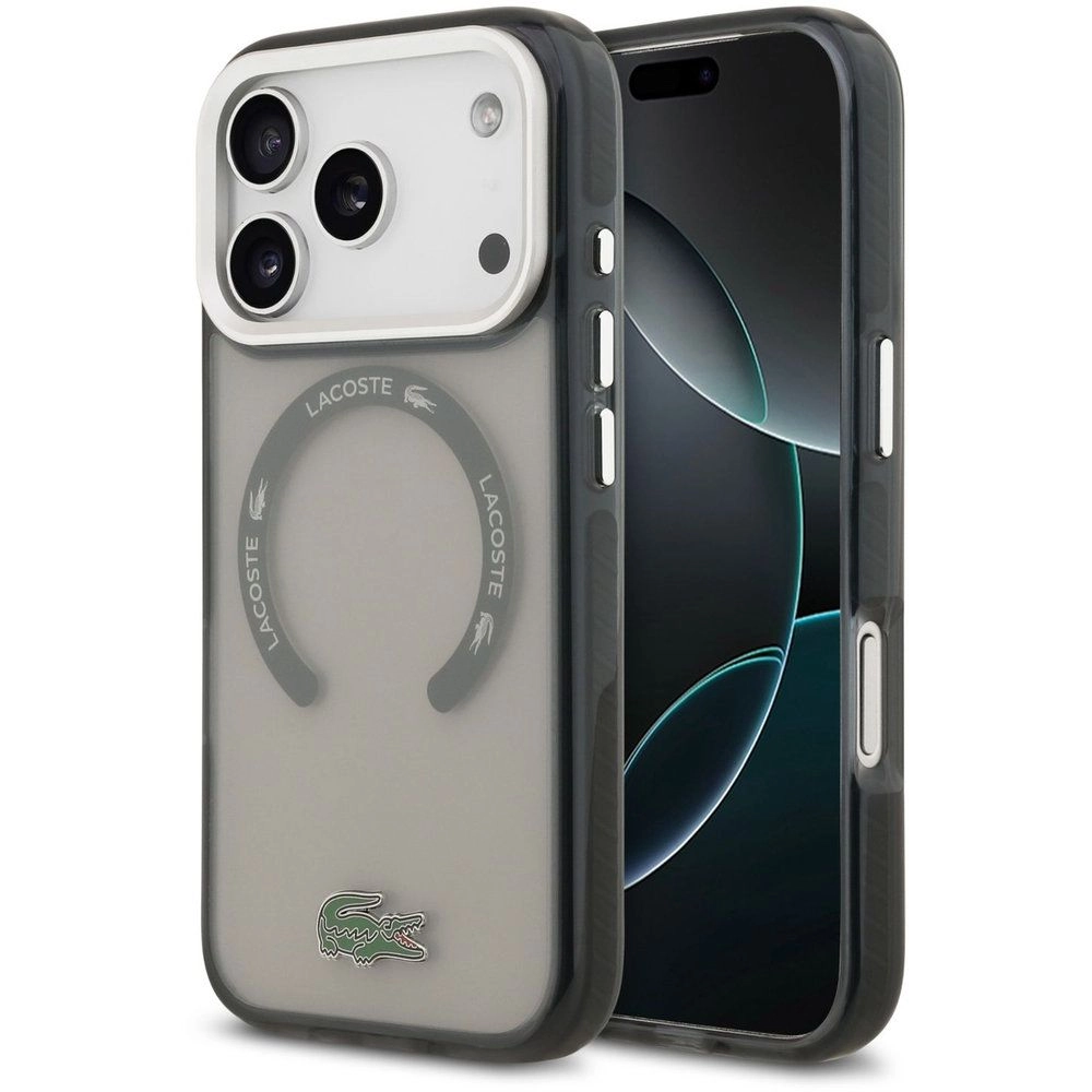Lacoste Transparent TPU & PC Case with MagSafe for iPhone 17 Pro