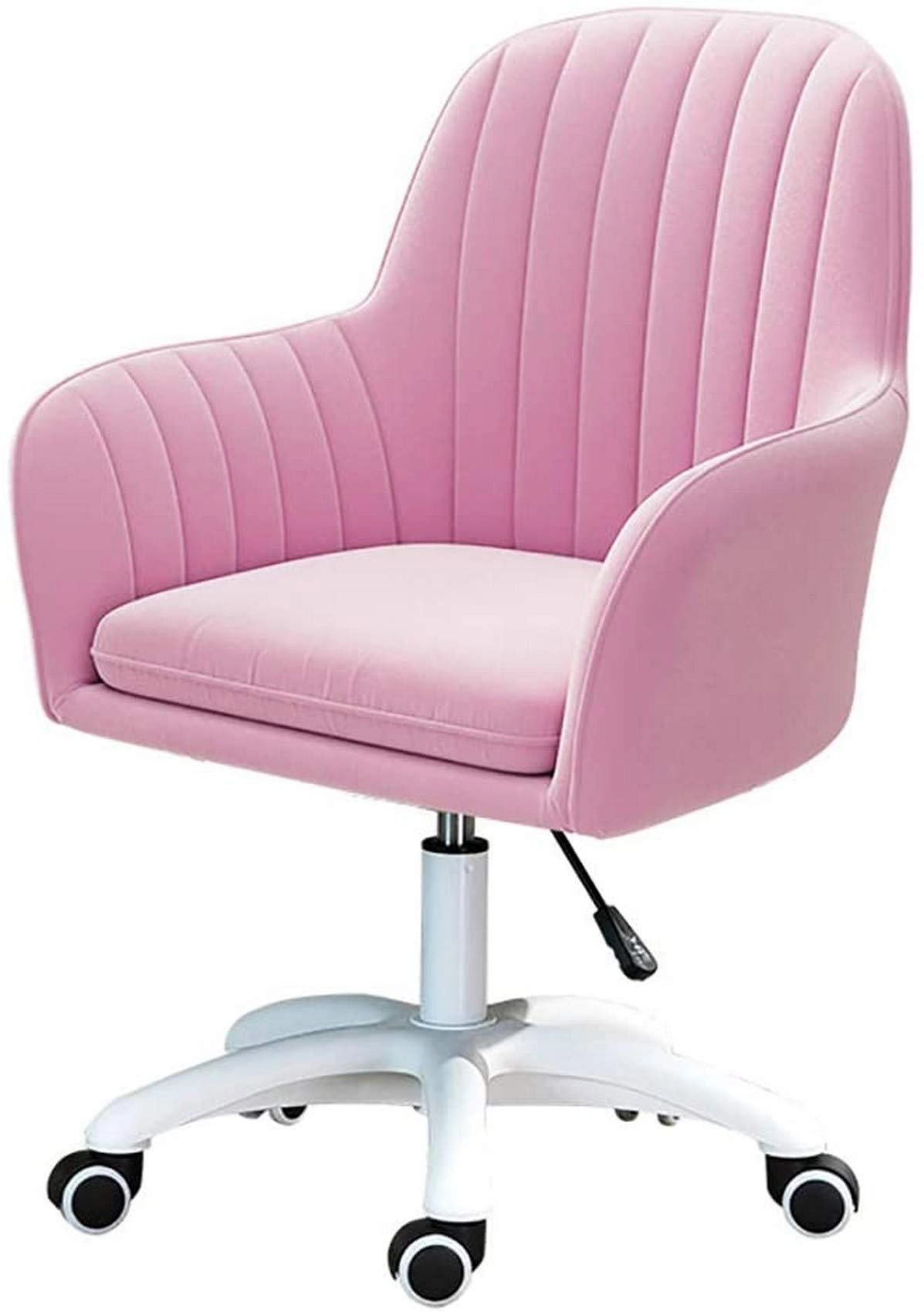 Velvet Task Chair - Adjustable Swivel Rolling Purple