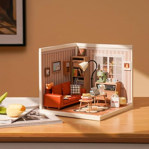 Miniature House Kit - Cozy Living Lounge