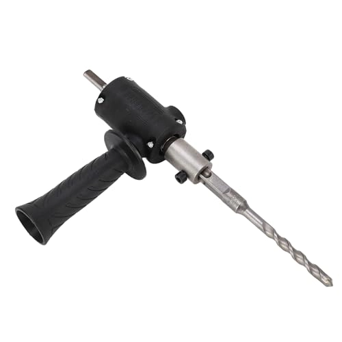 Conversion Head - Electric Drill to Hammer with Bits and Handle