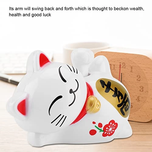 Lucky Cat 14 cm Solar Powered ABS Plastic