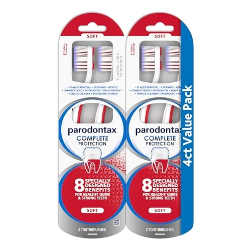 Complete Protection Oral Care Soft Toothbrush - Soft 4-Piece Pack