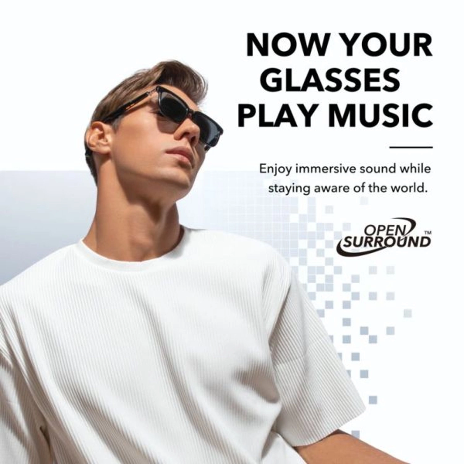 A3600012 - Audio Sunglasses Black Wireless 5.5 hour