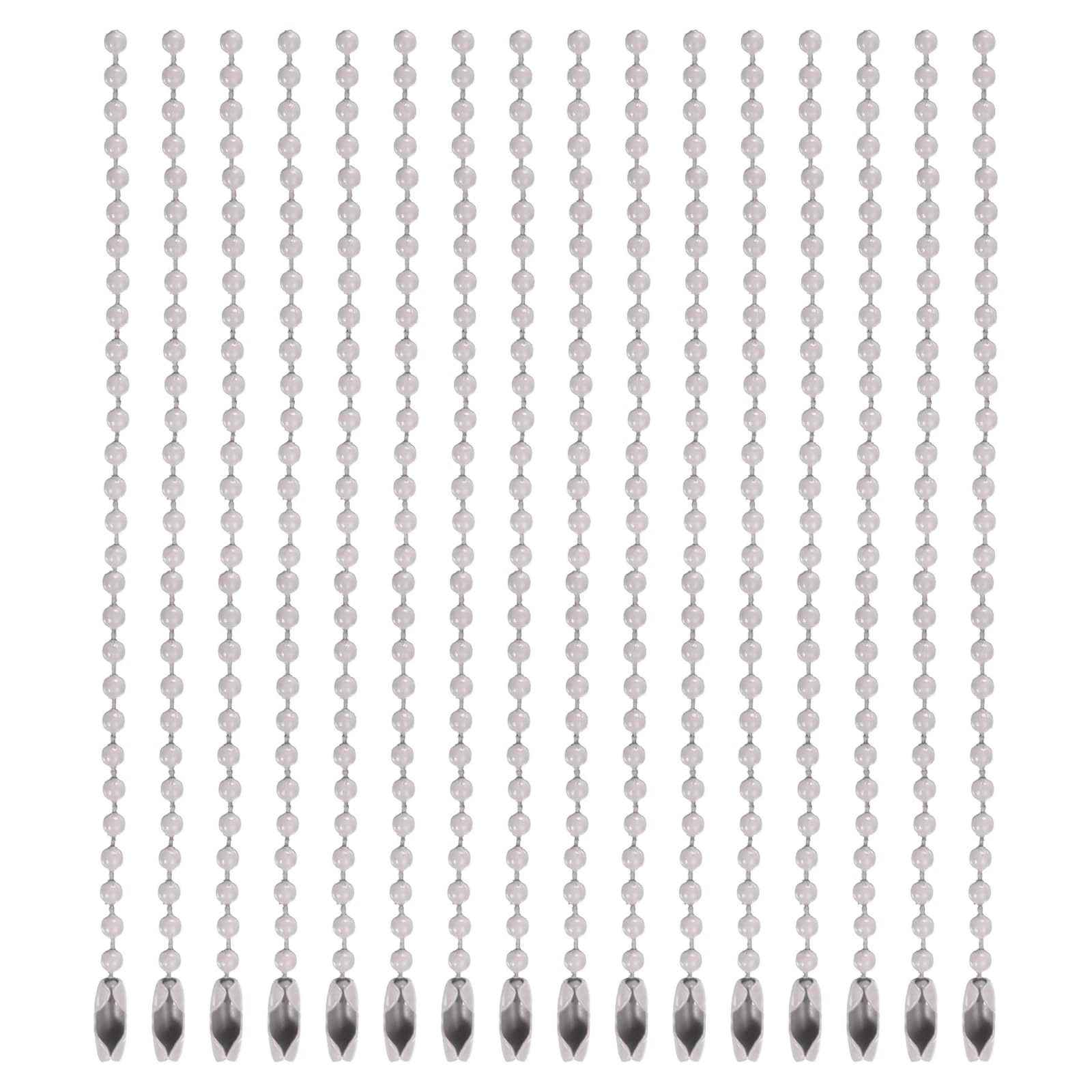 Ball Bead Chain - 20Pcs 12cm Silver