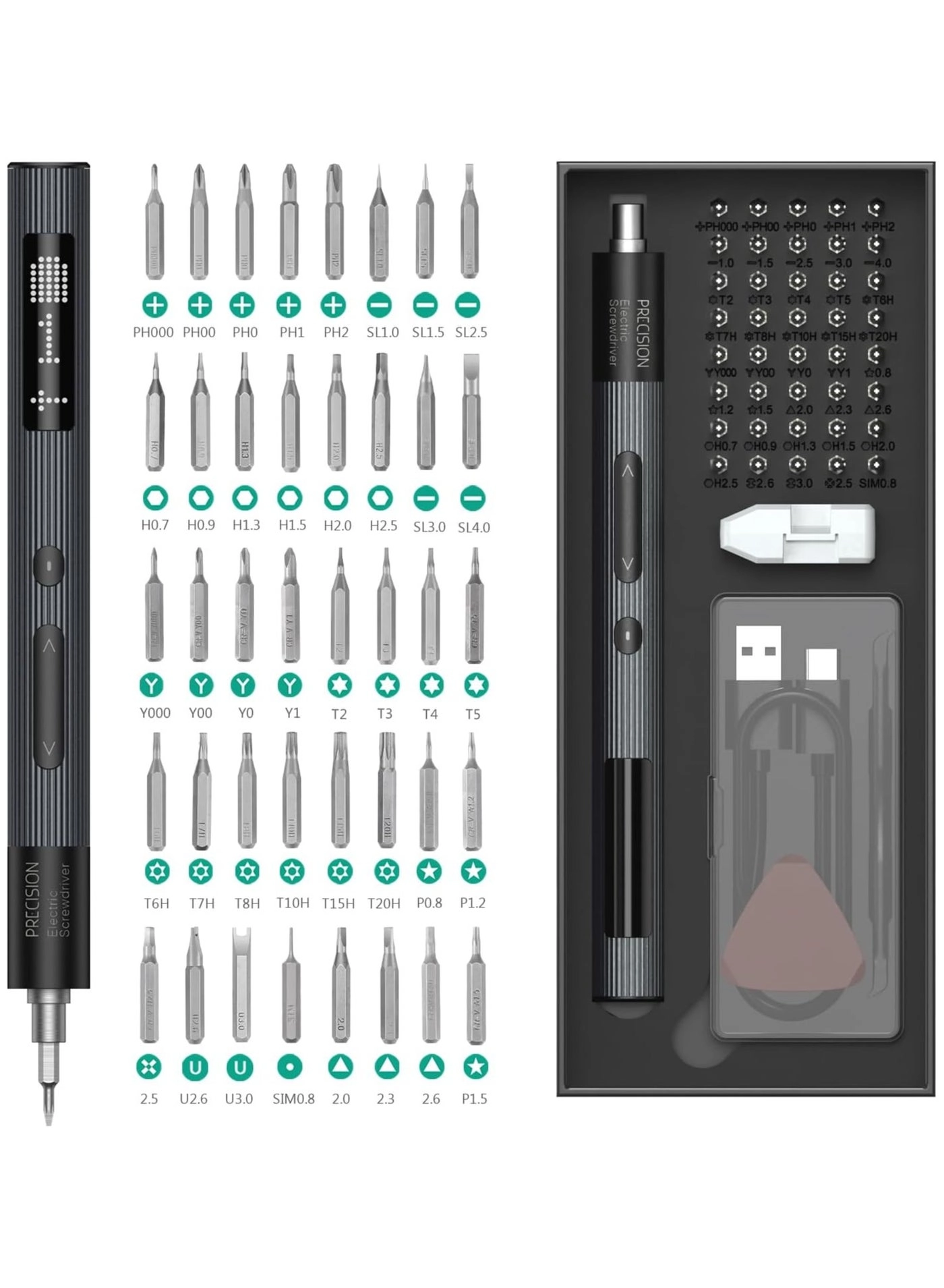 Barakah Electric Screwdriver - 50 in 1 Screwdriver Set
