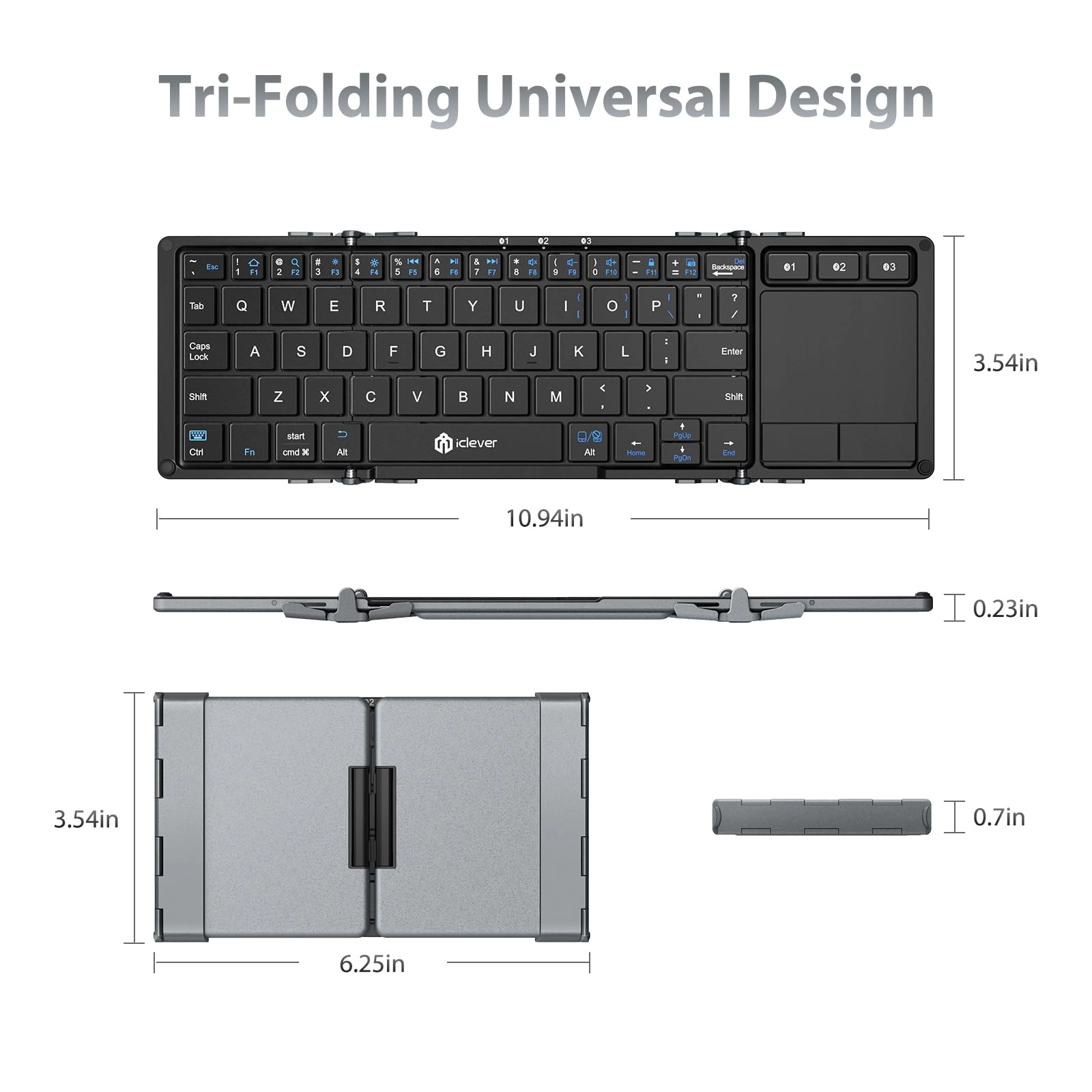 IC-BK08 - QWERTY Bluetooth