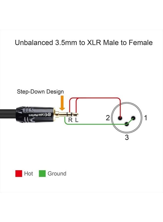 3.5mm to XLR Cable - 6 ft