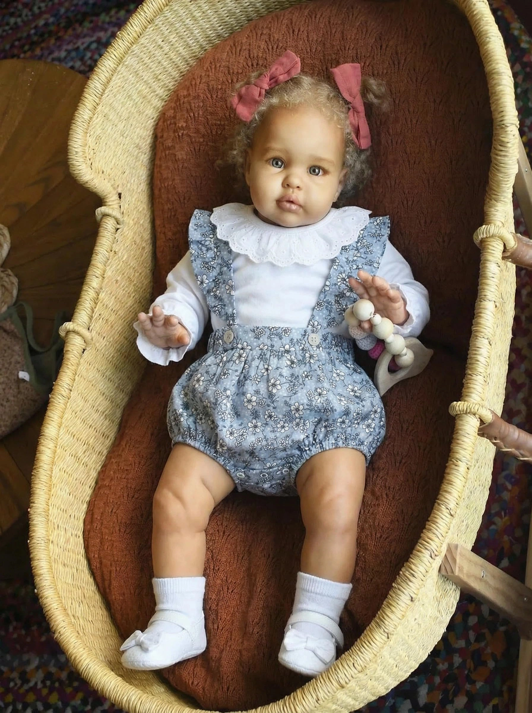Nanjing Tianzeng Gifts Co.,Ltd Reborn Baby Doll - 24'' Vinyl Silicone Mixed Race Ages 3+