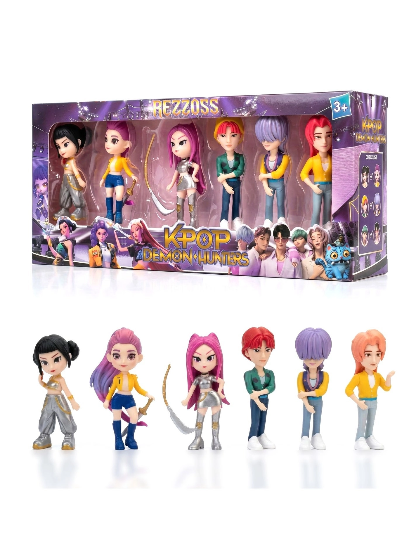 REZZOSS K-Pop Demon Hunters - 3+ Years 6pcs Pack (10 cm) (R1134)