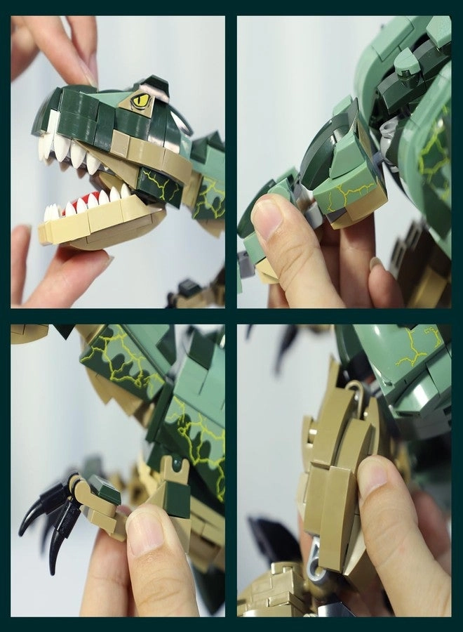 Dinosaur Toy Building Set - 2 in 1 2 Building Options Ages 8+