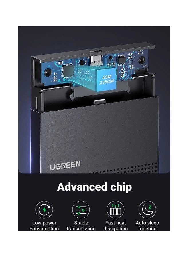 Hard Drive Enclosure - USB 3.1 SATA I II III 2.5 Inch