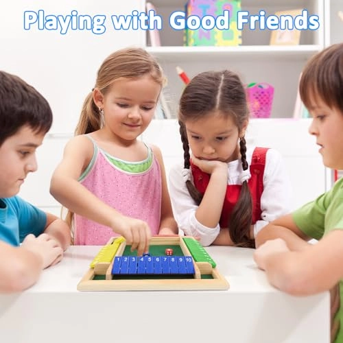 Shut The Box - 4 Player Wooden 4 Colours