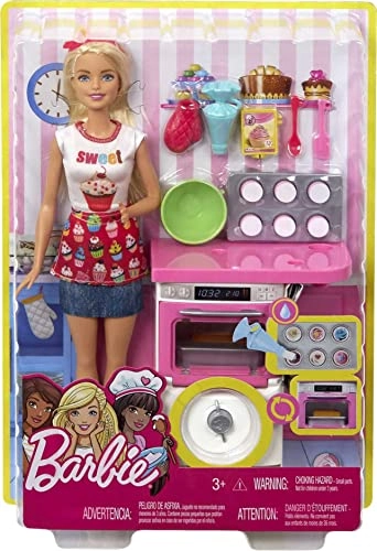 Cake Decorating Playset - Blonde Doll Baking Counter