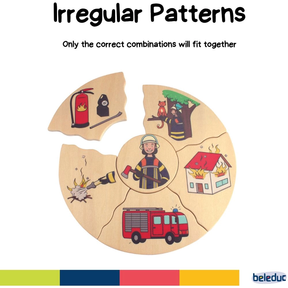 Humanico Matching Puzzle - Suitable for 4 years and above five puzzle pieces