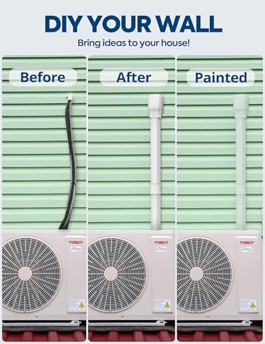 Entry Wall Cover - Most mini split, central AC systems, mini split air conditioners, heat pumps, HVAC, HAVC and AC