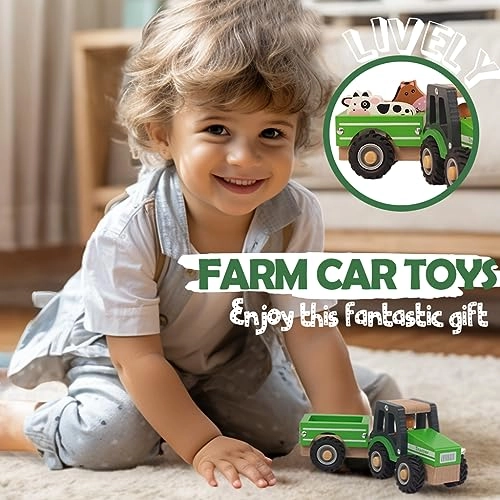 WoodenEdu Farm Tractor - 12 months+