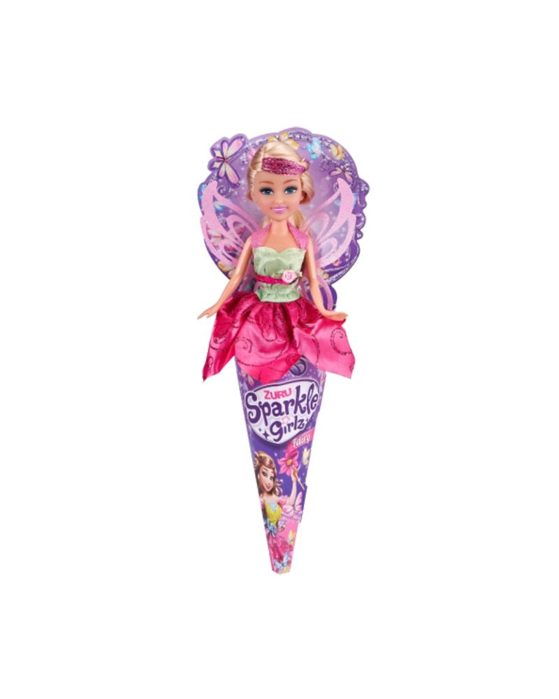 Sparkle Girlz Fairy Cone Doll - 10.5" Removable Outfit