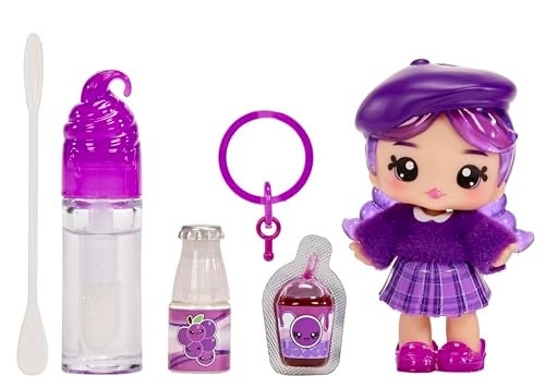 Greta Grape Lipgloss Doll - DIY Lip Gloss Kit Grape Scent Ages 4+