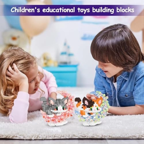 Cat Building Blocks Set - Cat 2 pcs