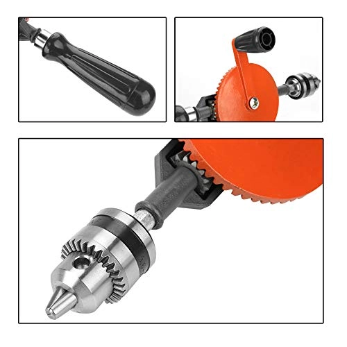 Hand Crank Drill - Steel 3/8 inch