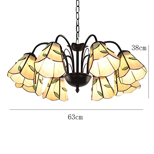 Tivani Chandelier - Blue tiffany 3 heads