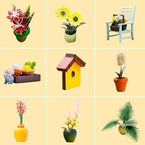 Miniature DIY Dollhouse Kit - White Flower House