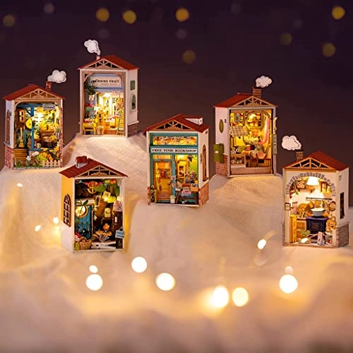 DIY miniature dollhouse kit - Free Time Book Shop