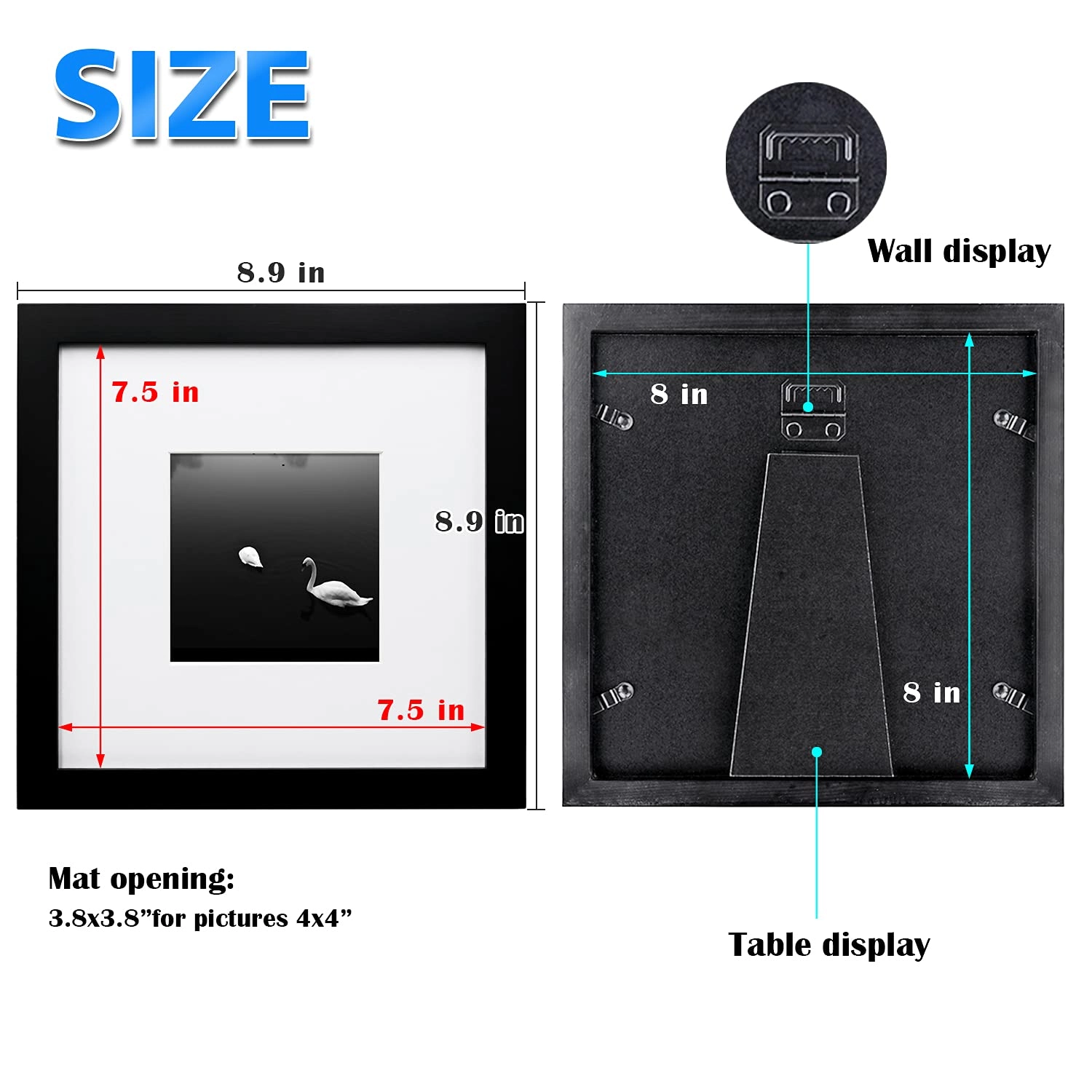 Collage Picture Frame - 8x8 Set