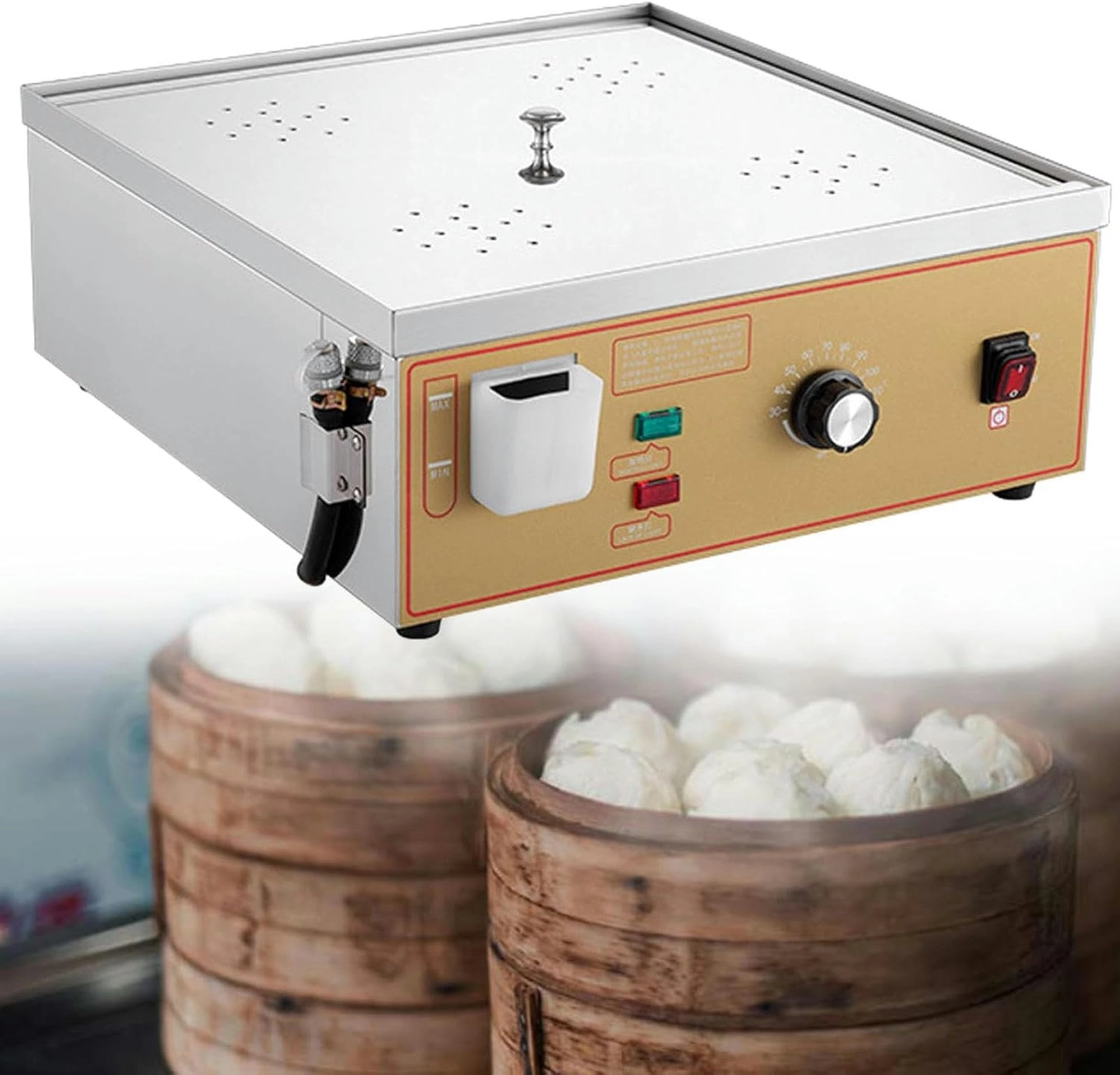 FBJAMZ Steamed Buns Machine - Stainless Steel 4holes 220V