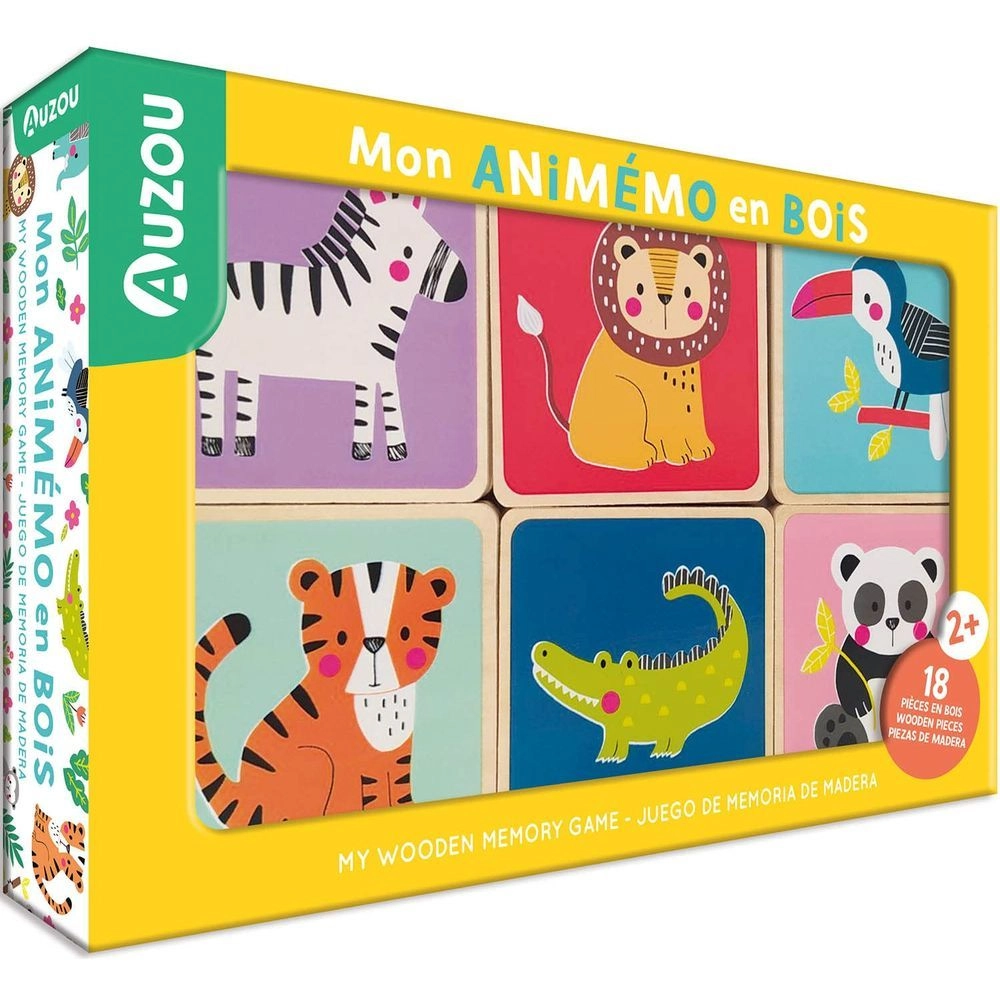 Auzou Wooden Memory Game Animals