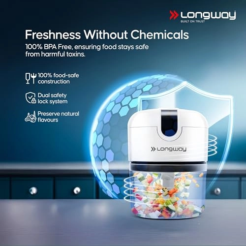 Slicer Rechargeable Mini Electric Chopper - 250ml USB Rechargeable