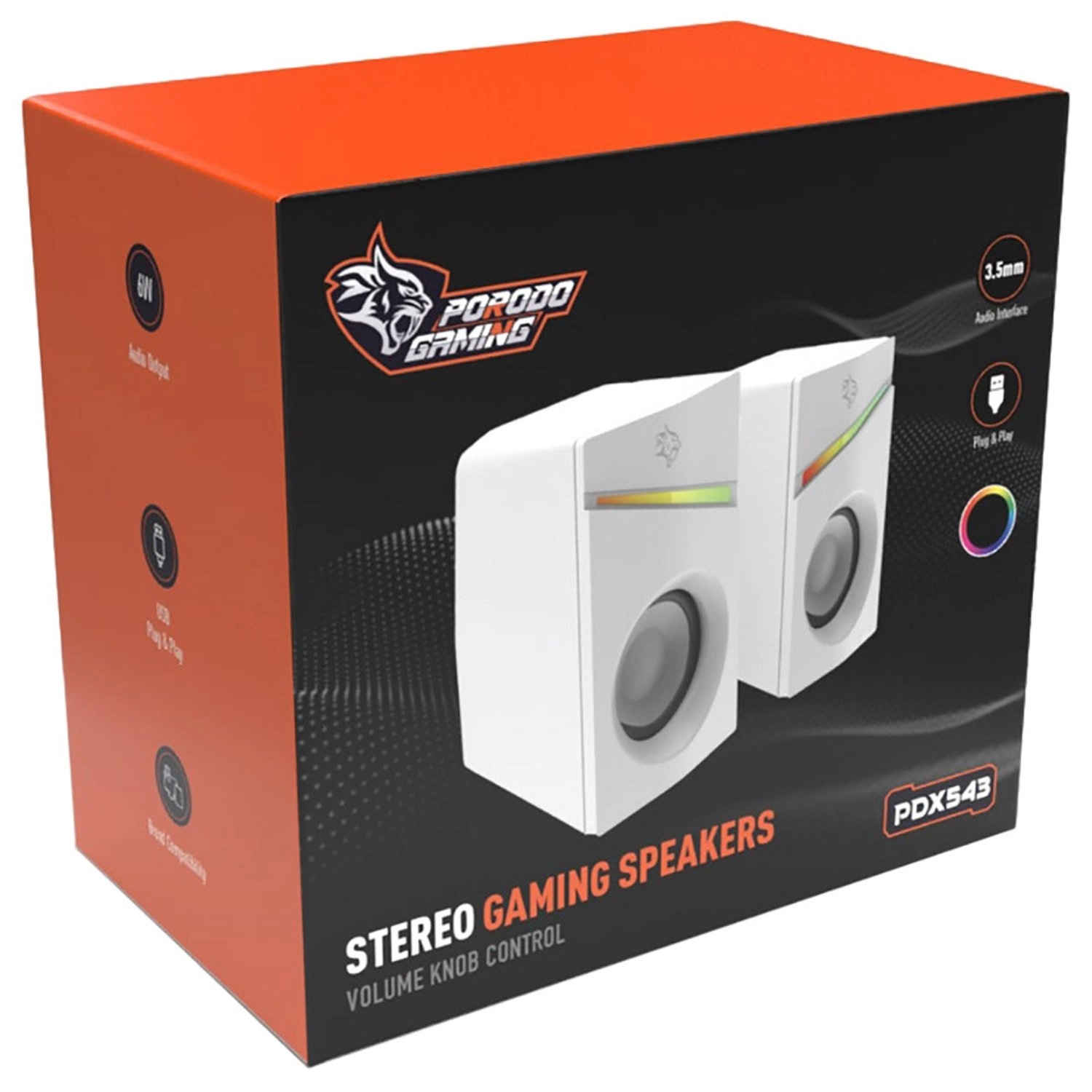 Gaming Stereo PDX543-WH