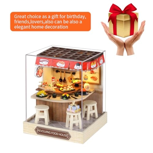 Miniature Wooden Dollhouse Furniture Kit - Creative Room 1:24