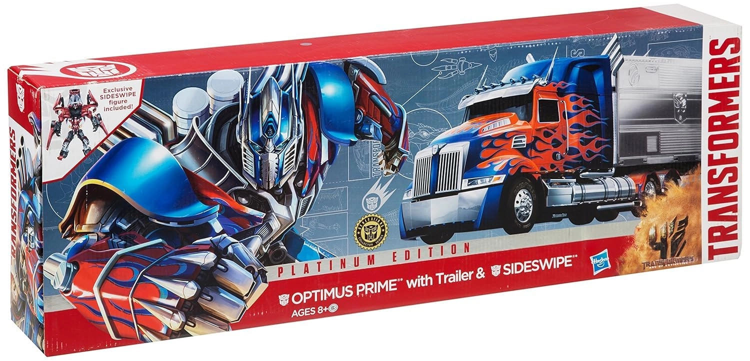 Toys Uncle Transformers - Optimus Prime Platinum Edition With Trailer & Sideswipe
