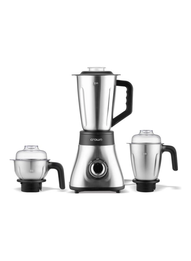 Crownline BL-295 - 3-in-1 blender (blend, grind, chop); 6-layer stainless steel blades; Silver finish