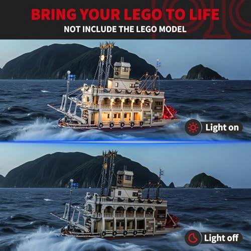 2.0 Light Kit - Plastic for LEGO Ideas River Steamboat 21356