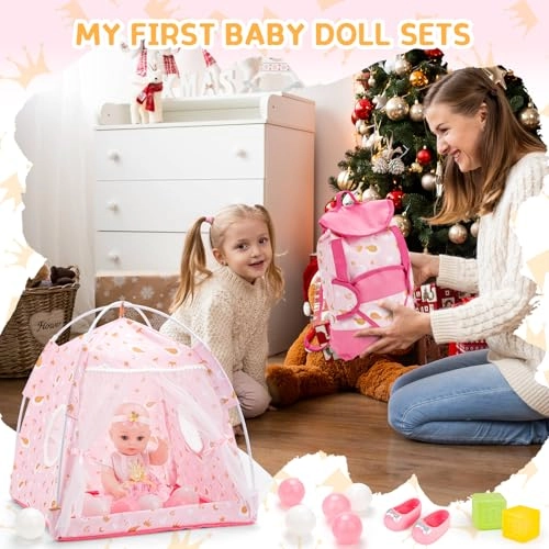 Baby Doll Play Set - 30 cm Plastic pink Ages 3+