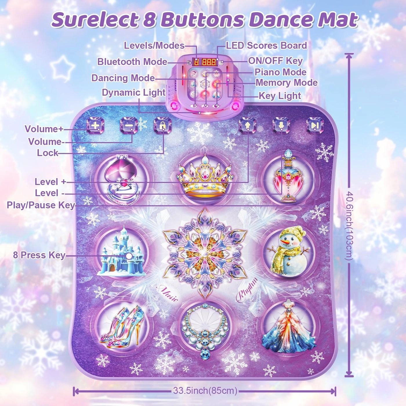 Surelect Frozen Dance Mat - 3 to 12 years+