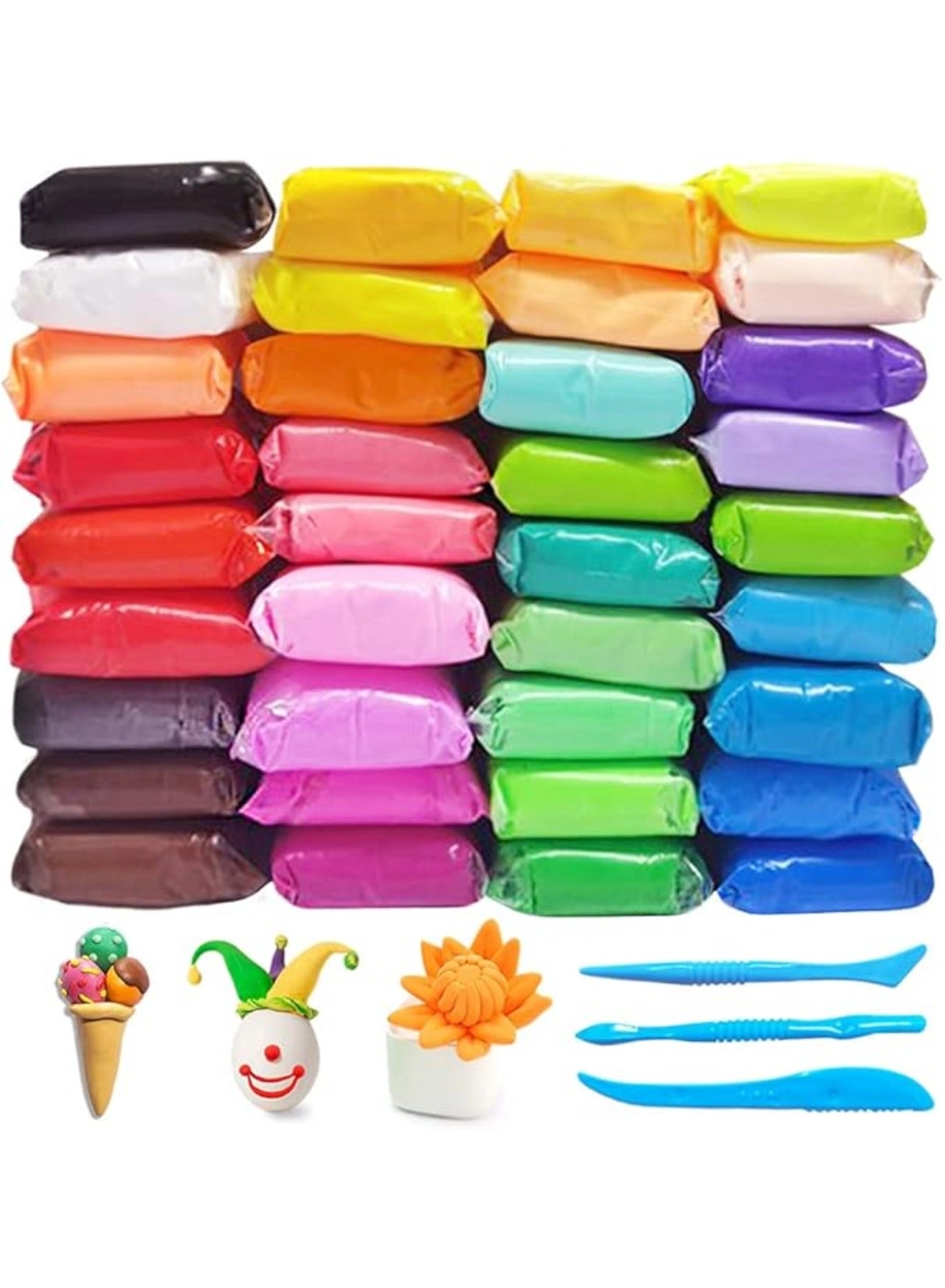 Generic Air Dry Clay - natural resin 39pcs.