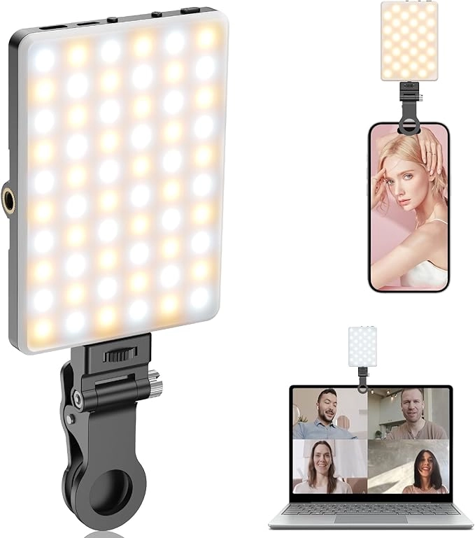 M.A&F's Selfie Light - 60 LED 2000mAh 3 Light Modes