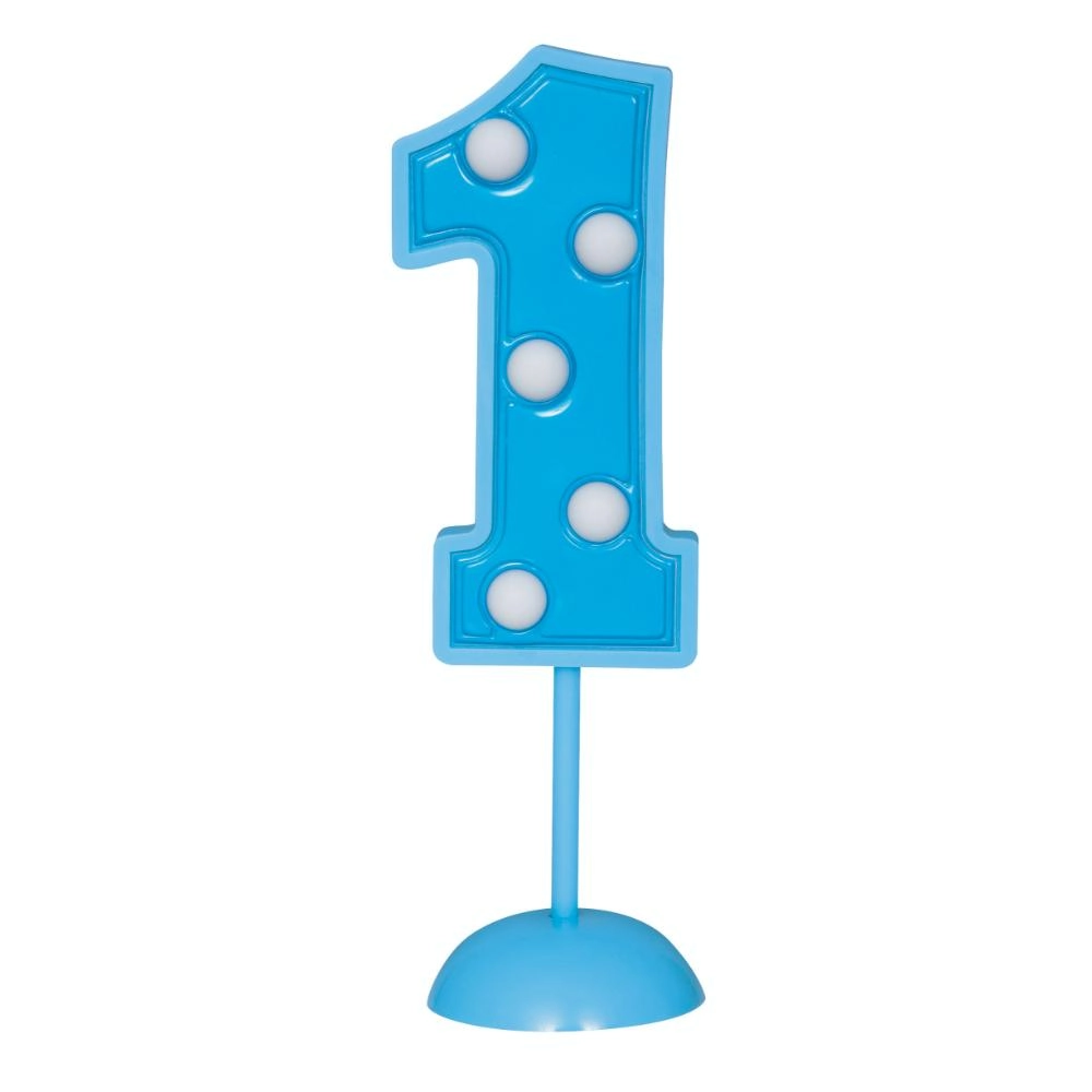 Party Zone Flashing Number Decoration Number 1 - 1pcs