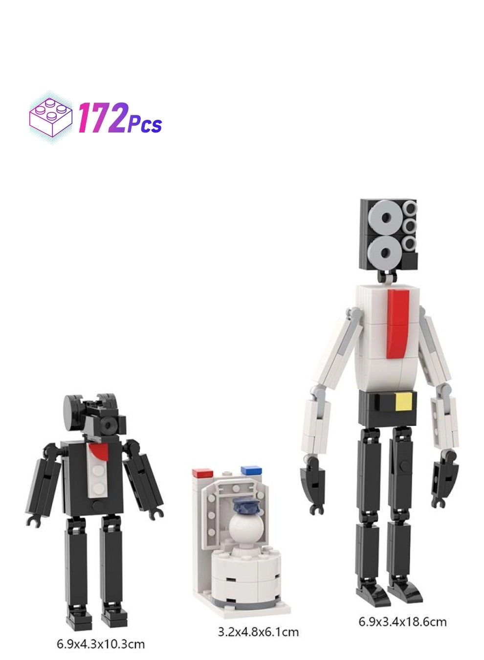 Y&D Skibidi Toilet Man - Speaker Man Titan Camera Man 172pcs