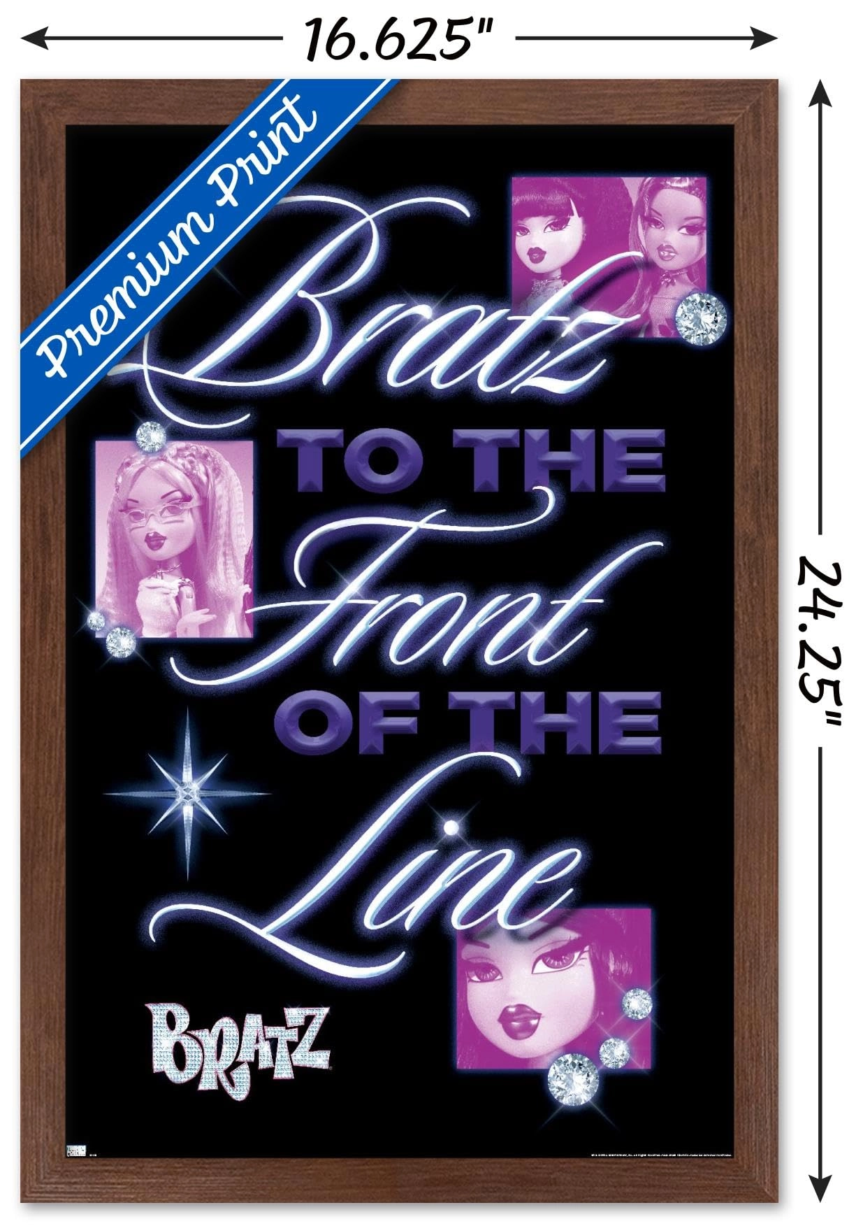 Bratz: Girls Nite Out - Front Of The Line Wall Poster - Paper 22.4\"L x 14.7\"W