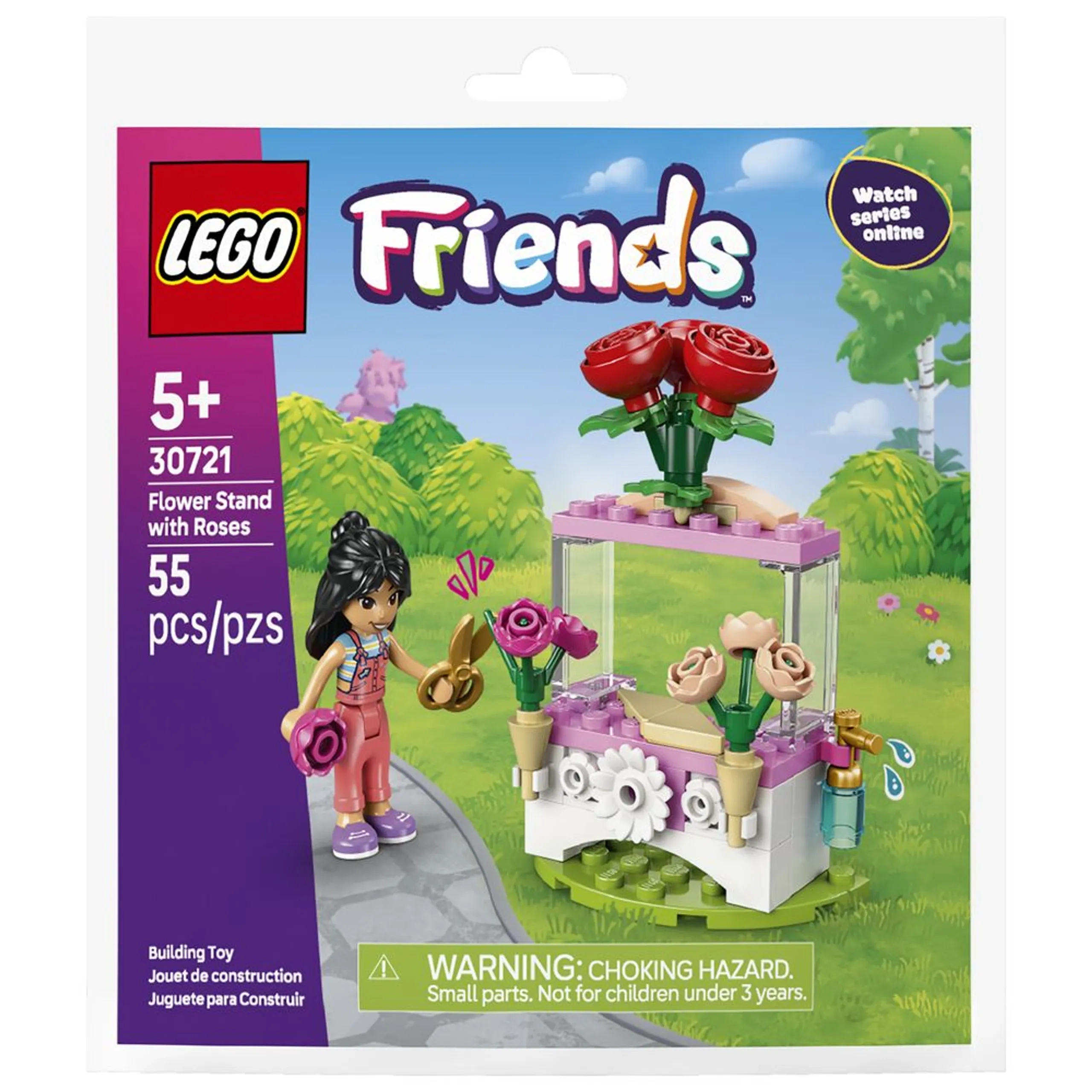 LEGO Flower Stand With Roses - 55 Pc