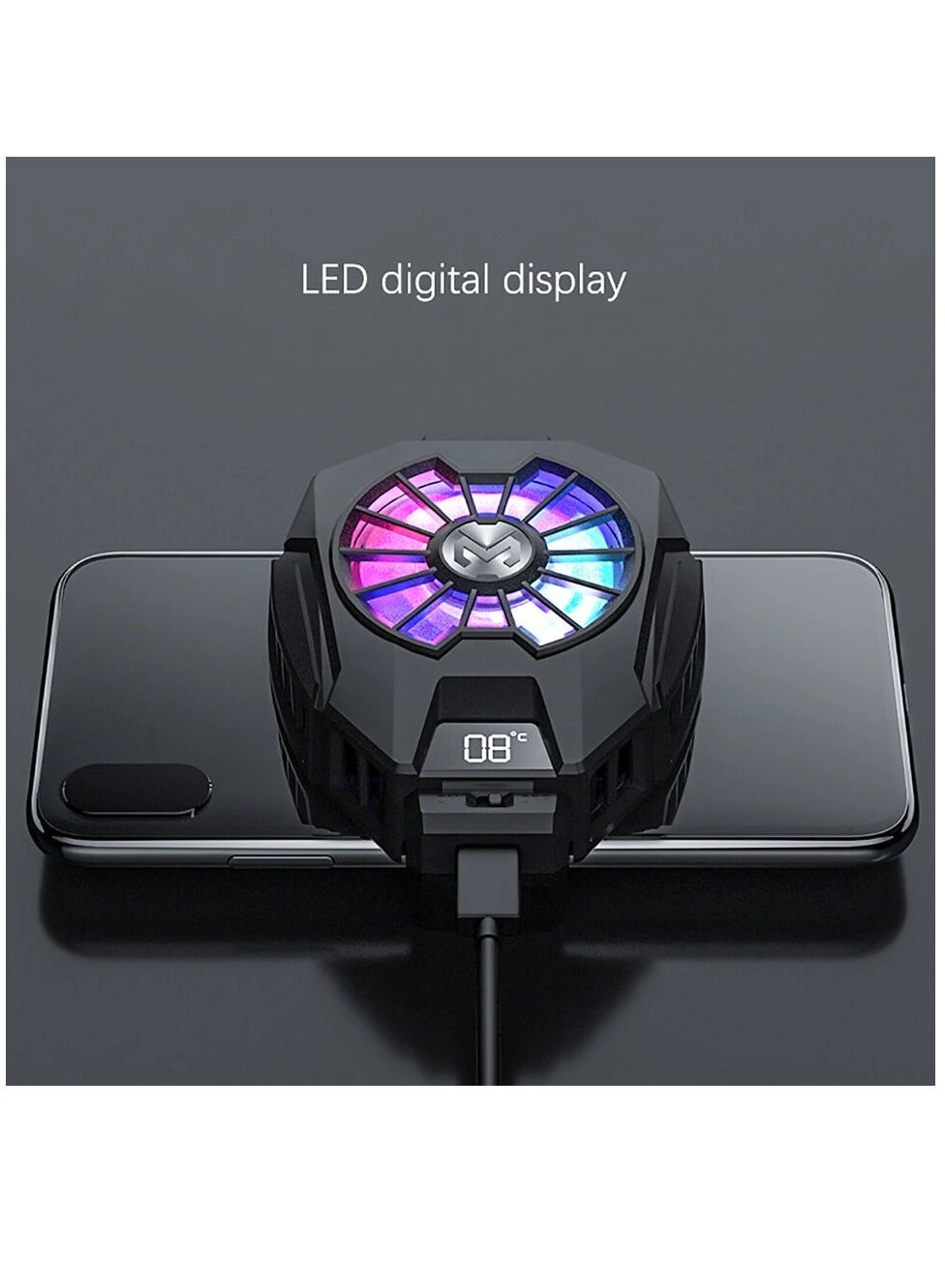 Mobile Phone Cooling Fan - 9-Blade Quiet Fan 65-85mm