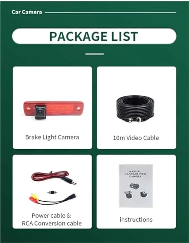 Backup Camera - Night vision Wire 1280X720P