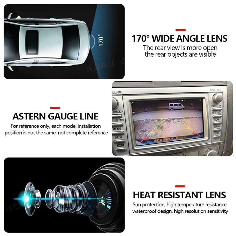 Rear View Camera - Night vision 720(H) x 540(V) pixels